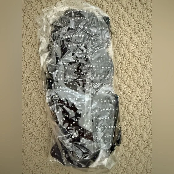 Black Mesh Rhinestone Pants - Picture 9 of 12